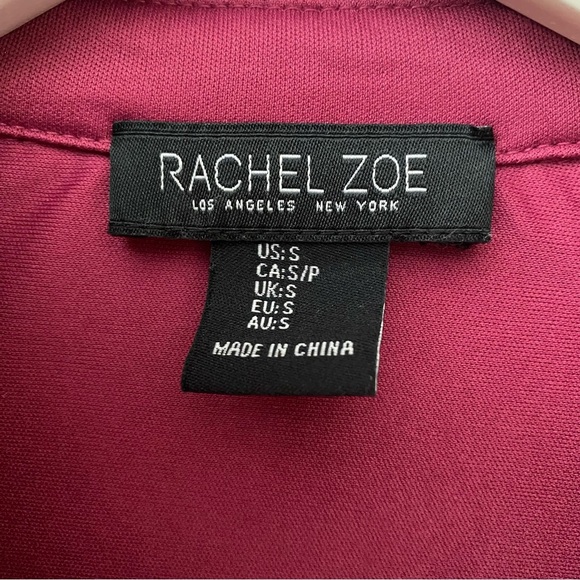 Rachel Zoe Sequin Button Up Top Pink Sz Small - Picture 4 of 8